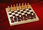 Шахматы турнирные инкрустированные соломкой